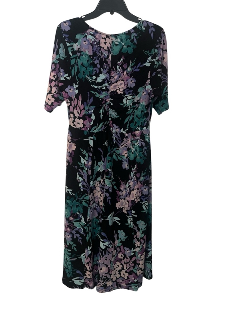 torrid Black Maxi Dress with Purple, Teal & Pink Floral Print - Picture 3 of 5